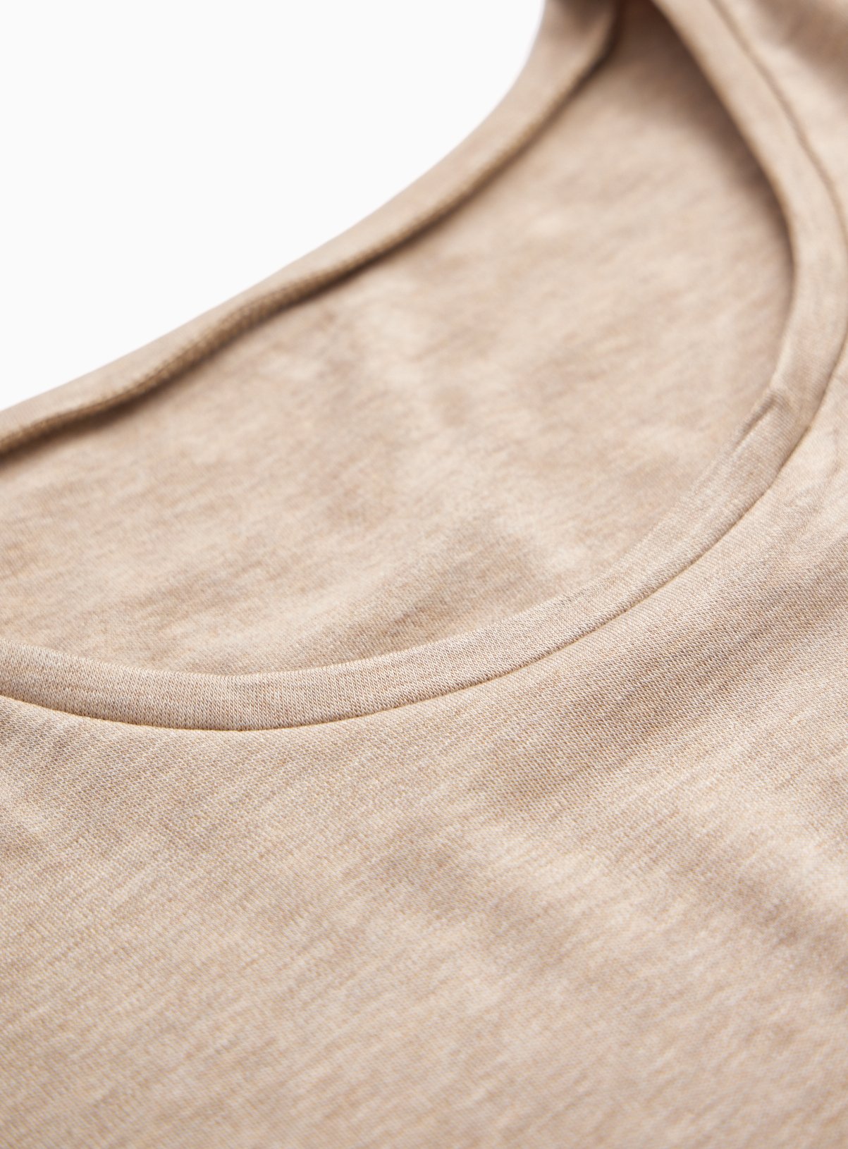 Beige Brushed Back Thermal Long Sleeve Top L - Image 4 thumbnail